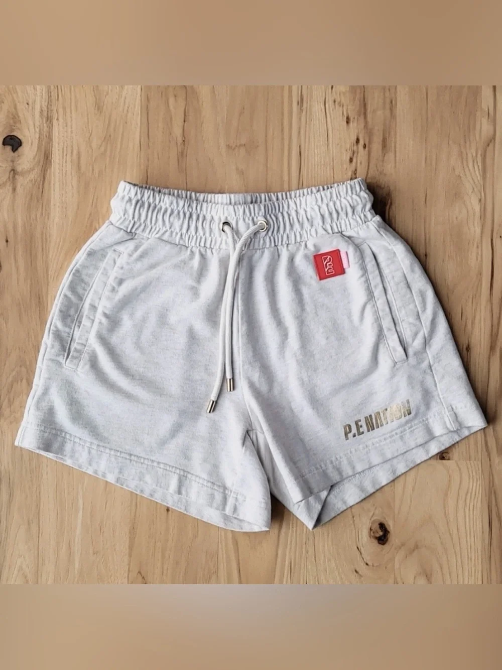 P.E Nation Sweeper Grey Marl Shorts